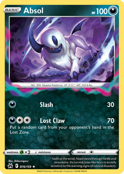 Absol — Crown Zenith 76/159