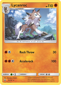 Lycanroc — Burning Shadows 76/147