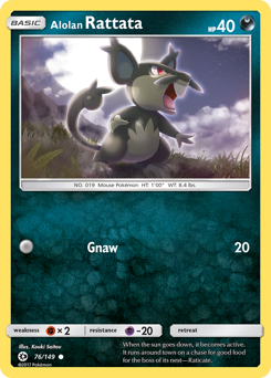 Alolan Rattata — Sun & Moon 76/149