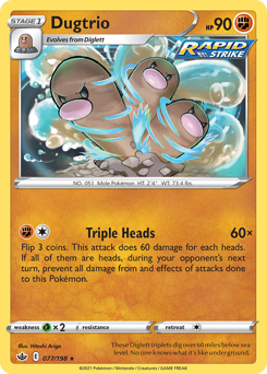 Dugtrio — Chilling Reign 77/198