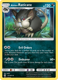 Alolan Raticate — Sun & Moon 77/149