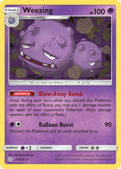 Weezing — Cosmic Eclipse 77/236