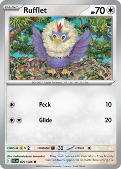 Rufflet — Black Bolt 77/86