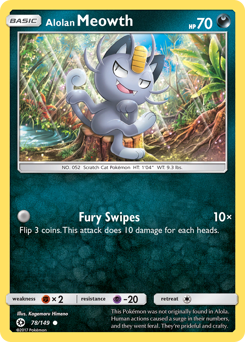Alolan Meowth — Sun & Moon 78/149