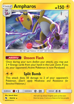 Ampharos — Lost Thunder 78/214