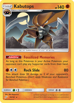 Kabutops — Team Up 78/181