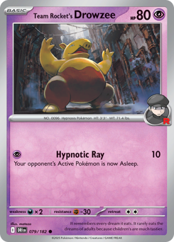 Team Rocket's Drowzee — Destined Rivals 79/182