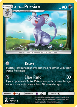 Alolan Persian — Sun & Moon 79/149