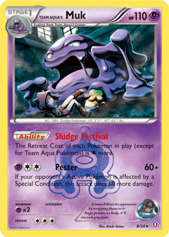 Team Aqua's Muk — Double Crisis 8/34