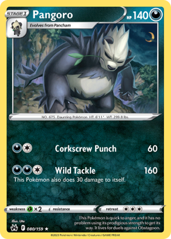 Pangoro — Crown Zenith 80/159
