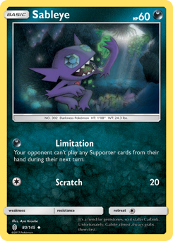 Sableye — Guardians Rising 80/145
