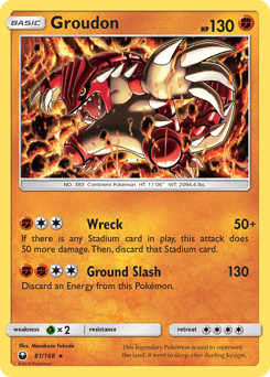 Groudon — Celestial Storm 81/168