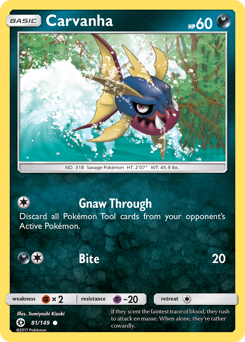 Carvanha — Sun & Moon 81/149