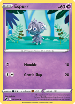 Espurr — Silver Tempest 81/195
