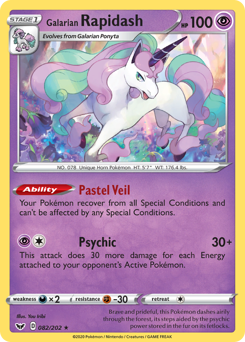 Galarian Rapidash — Sword & Shield 82/202