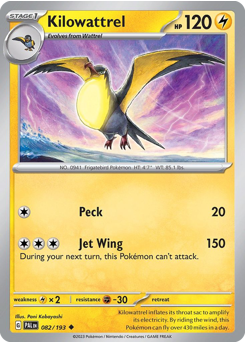 Kilowattrel — Paldea Evolved 82/193