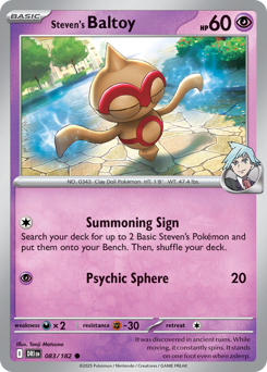 Steven's Baltoy — Destined Rivals 83/182