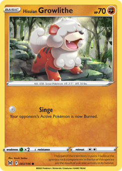 Hisuian Growlithe — Lost Origin 83/196