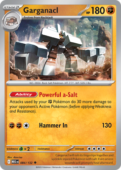 Garganacl — Mega Evolution 84/132