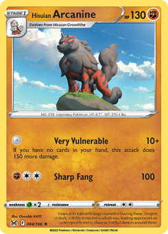 Hisuian Arcanine — Lost Origin 84/196