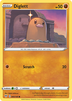 Diglett — Darkness Ablaze 84/189