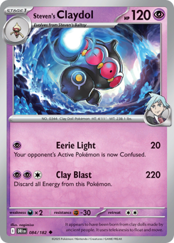 Steven's Claydol — Destined Rivals 84/182