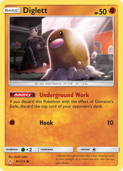 Diglett — Unbroken Bonds 85/214