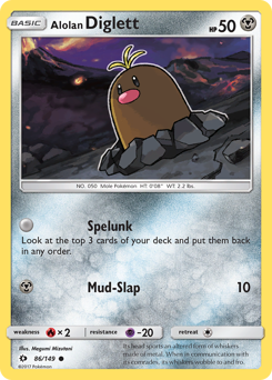 Alolan Diglett — Sun & Moon 86/149