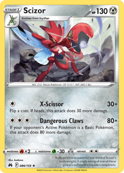 Scizor — Crown Zenith 86/159