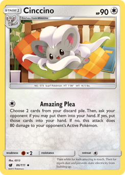 Cinccino — Crimson Invasion 86/111