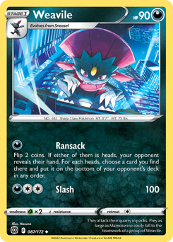 Weavile — Brilliant Stars 87/172