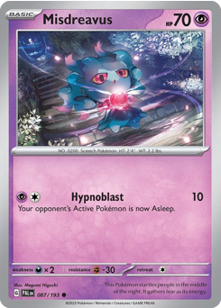 Misdreavus — Paldea Evolved 87/193