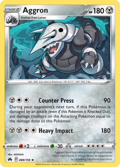 Aggron — Crown Zenith 89/159