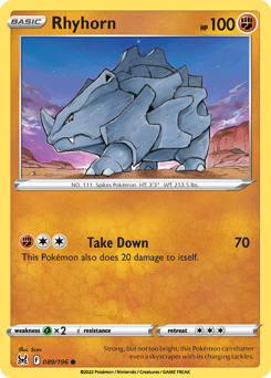 Rhyhorn — Lost Origin 89/196