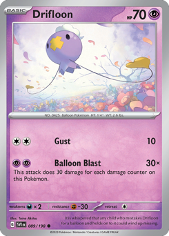 Drifloon — Scarlet & Violet 89/198