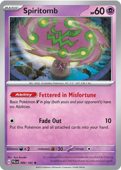 Spiritomb — Paldea Evolved 89/193