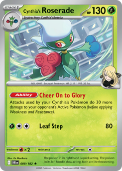 Cynthia's Roserade — Destined Rivals 8/182