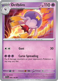 Drifblim — Scarlet & Violet 90/198