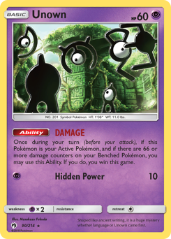 Unown — Lost Thunder 90/214