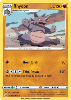 Rhydon — Lost Origin 90/196