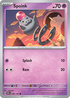 Spoink — Obsidian Flames 90/197