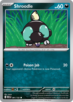 Shroodle — Mega Evolution 91/132