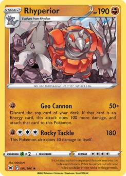 Rhyperior — Lost Origin 91/196