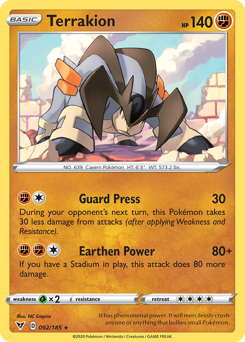 Terrakion — Vivid Voltage 92/185