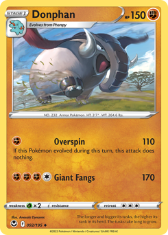 Donphan — Silver Tempest 92/195