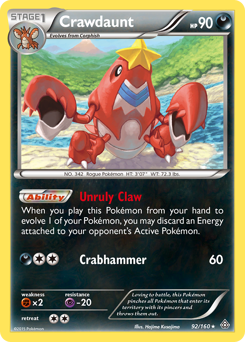 Crawdaunt — Primal Clash 92/160