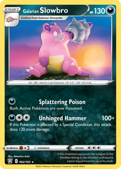 Galarian Slowbro — Battle Styles 92/163