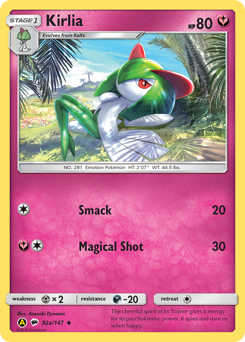 Kirlia — Burning Shadows 92a/147