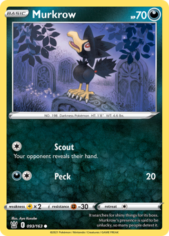 Murkrow — Battle Styles 93/163