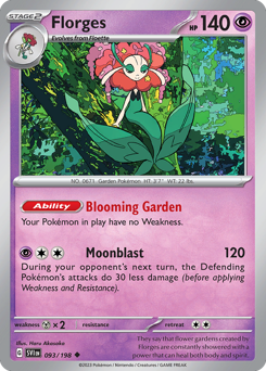 Florges — Scarlet & Violet 93/198